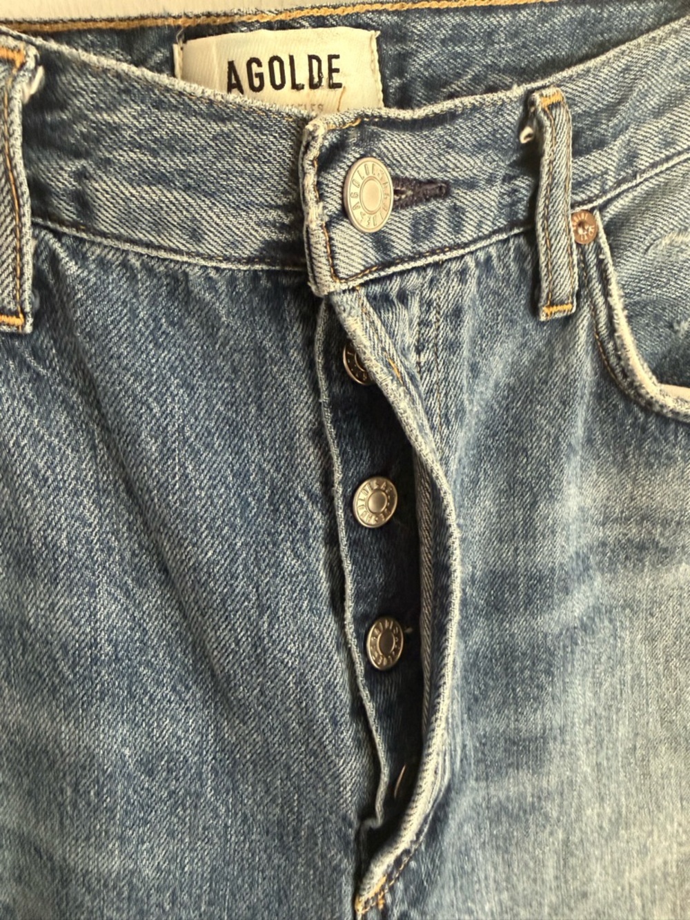 Agolde Riley High Rise Straight Crop, size 29 - Picture 4 of 9